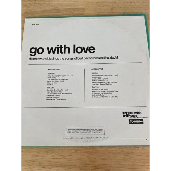 TEST Dionne Warwick "Go With Love" Vinyl LP 2 Record Set DS 726 Vintage Album - Picture 5 of 5